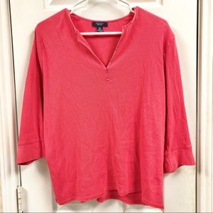 Pink Ribbed Chaps Shirt